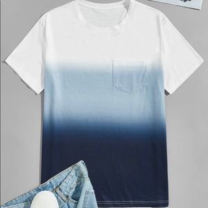 Men Ombre Pocket Detail Tee